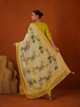 Parrot Green Premium Roman Silk Suit 3 Piece