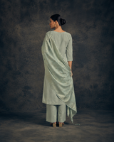 Sea Green Premium Roman Silk Suit 3 Piece