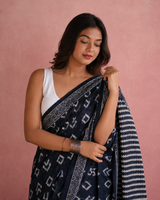 Black Premium Cotton Saree