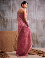 Tulip Pink Cotton Modal Silk Saree