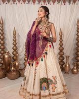 Aarunya Mirror Work & Embroidered Navratri Lehenga Set