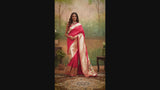 Deep Emerald Green Pure Paithani Silk Saree with Zari Weaving